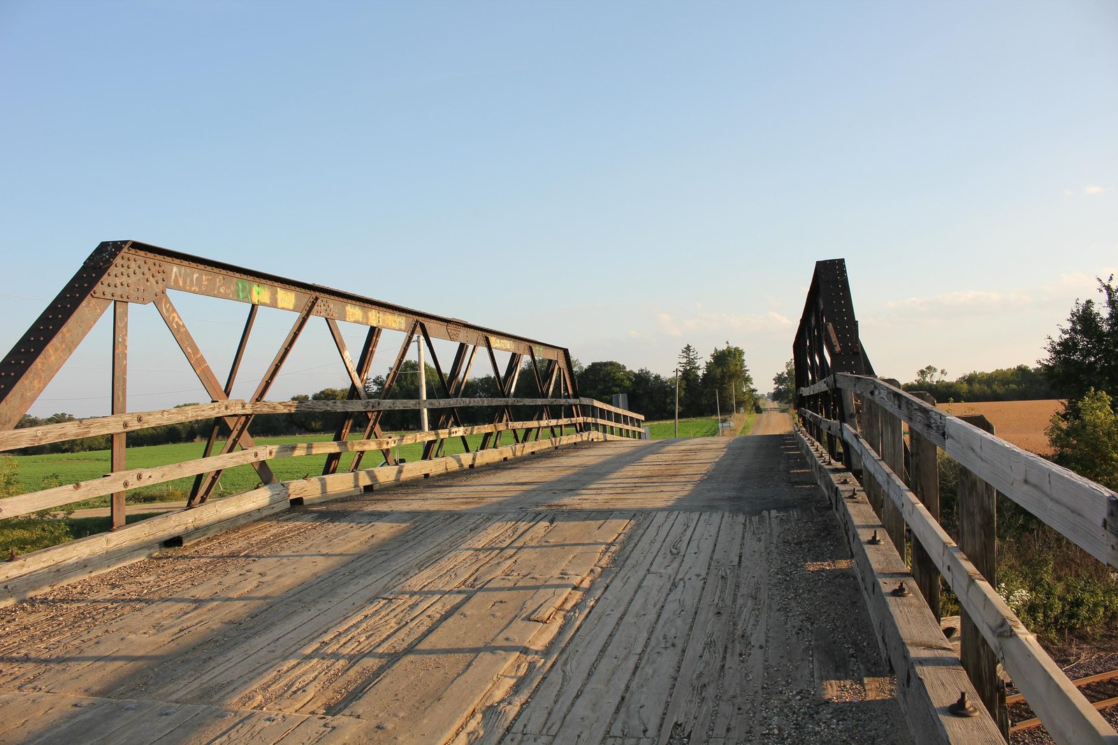 Looking south